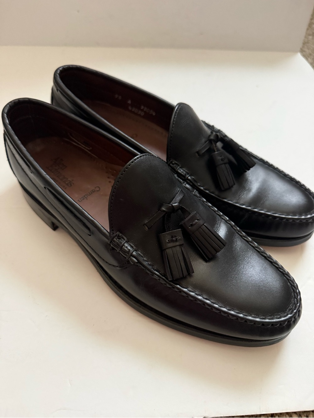 Allen Edmonds Camden Black Leather Tassle Loafers Dress Shoes Men’s Size 9.5 A